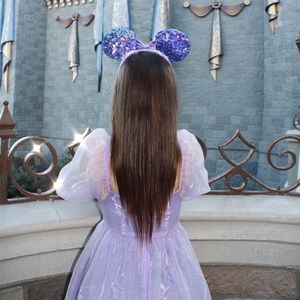 Purple Princess Puff Dress